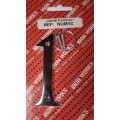 #1 Chrome Numeral 75mm 1 Per Pack