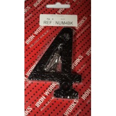 #4 Black Antique Numeral 75mm 1 Per Pack