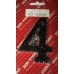 #4 Black Antique Numeral 75mm 1 Per Pack