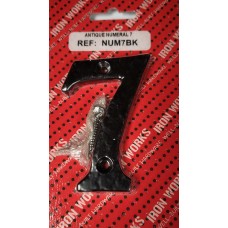 #7 Black Antique Numeral 75mm 1 Per Pack