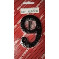#9 Black Antique Numeral 75mm 1 Per Pack
