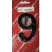 #9 Black Antique Numeral 75mm 1 Per Pack