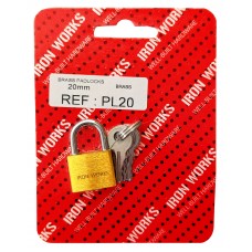 20mm Brass Padlock 1 Per Pack