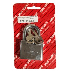 50mm SQUARE BLADE PADLOCKS BRIGHT