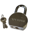 64mm ROUND PADLOCK CHROME BULK/BOXED MINIMUM 10 PCS