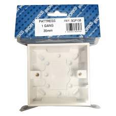 35mm 1G Pattress Box 1 Per Pack