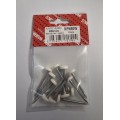 40mm White Plastic Poly HD Nails 12 Per Pack