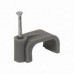 6.0MM FLAT TWIN & EARTH CABLE CLIPS GREY ( PACK OF 100 ) EXTRA VALUE
