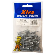 6 X 1 1/4 Pozi Csk Twinthreads Xtra Value 110 Per Pack