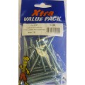 10 X 2 1/2 Pozi Csk Twinthreads Xtra Value 30 Per Pack