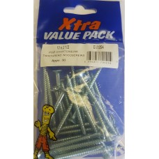 10 X 2 1/2 Pozi Csk Twinthreads Xtra Value 30 Per Pack