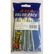 12 X 4 Pozi Csk Twins Xtra Value 16 Per Pack