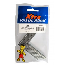 65mm Corner Braces Xtra Value 12 Per Pack