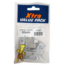 50mm Corner Plates Xtra Value 10 Per Pack