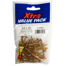 5.0 X 40 Pozi Csk Chipboard Xtra Value 50 Per Pack