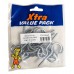 80mm x 12g SCREW HOOK ZINC 20 PER PACK