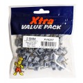 2.5MM FLAT TWIN & EARTH CABLE CLIPS GREY ( PACK OF 100 ) EXTRA VALUE