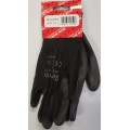 BLACK PU GLOVES SIZE 9