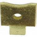 Bookcase Clip Flat Brass 8 Per Pack