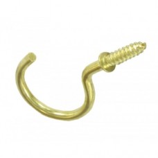 1 1/2 BRASSED CUP HOOKS 50 PER PACK EXTRA VALUE