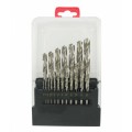 19 PCS HSS DRILL BIT SET Standard: Conforms to BS328 & DIN338 Package plastic Box        Size 1mm to 10mm in 0.5 increments