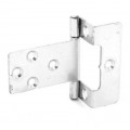50mm Cranked Flush Hinge Zinc 1 Pair