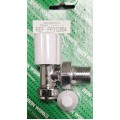 Angled Radiator Valve Chrome Plated 15mm