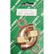 15mm x 1/2" End Feed Tap Bent ( 2 PACK )