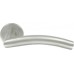 Door Handle L-Curve Round Rose 1 Pair