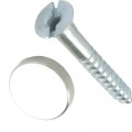 Mirror Screws Chrome Flat  4 Per Pack