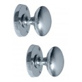 Door Handle 2 1/4'' Sprung Mortice Chromed 1 Pair