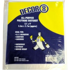 Dust Sheet Polythene 12'' X 9'' 1 Per Pack