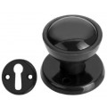 Black Mortice Knob Set 1 Pair