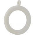 Curtain Pole Ring 56mm White 6 Per Pack