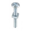 M6 X 12 Roofing Bolts & Nuts Zinc 8 Per Pack