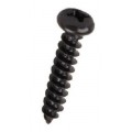 6 X 1'' Round Head Black Woodscrews 20 Per Pack