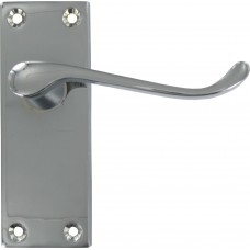 Door Handle 4'' Vic Scroll Latch Chromed 1 Pair