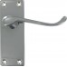 Door Handle 4'' Vic Scroll Latch Chromed 1 Pair