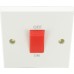 45A Dp Switch Sq White 1 Per Pack