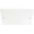 2G Blank Plate Sq White 1 Per Pack