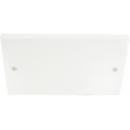 2G Blank Plate Sq White 1 Per Pack