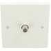 1G Satellite Socket Sq White 1 Per Pack