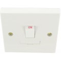 13A Fused Unit D.P.Switch Sq White 1 Per Pack