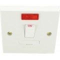 13A Fused Unit D.P.Switch + Neon Sq White 1 Per Pack