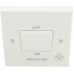 10A 3P.Fan Isolator Switch Sq White 1 Per Pack