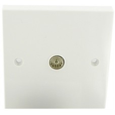 1G Tv Socket Non Isolated Sq White 1 Per Pack