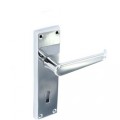 Door Handle 6'' Vic Straight Lock Chromed 1 Pair