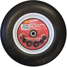 Metal Universal Wheelbarrow Wheel Flat Free 364 X 78mm Max 400Lb 1 Per Pack